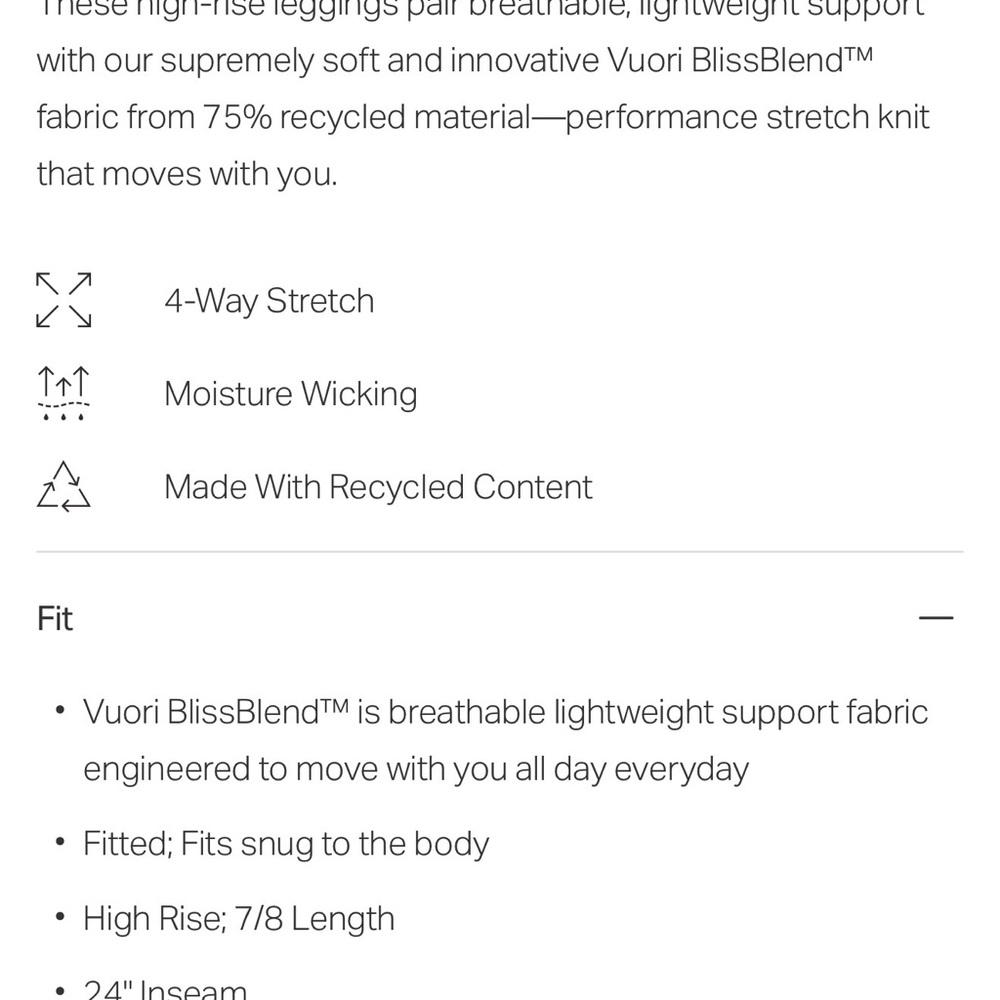 Vuori All The Feels Legging - Java - image 3